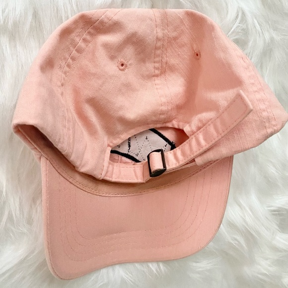 Women’s Surf Baseball Cap, OS Fits All, Peach Color with Surfer Design - Picture 2 of 3